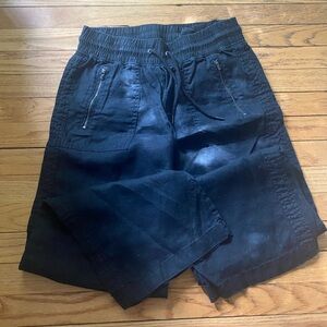 Athleta Cabo Linen Wide Leg Trouser size 6 black